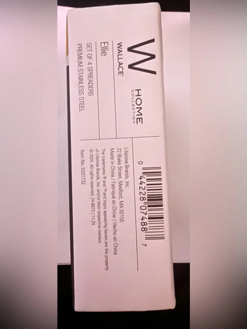 New Wallace Home Collection Ellie Premium Stainless Steel Spreaders - Set of 4